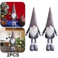 thumbnail image 1 of Muñeco Peluche Navidad Artesanía Hecha A Mano Sin Rostro para Del (gris), 1 of 7