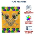 thumbnail image 5 of America Forever Flags Mardi Gras Jazz, Mardi Gras Garden Flag, Masquerade Masks Fleur De Lis Carnival 12.5 x 18 inch Double Sided Seasonal Yard Outdoor Holiday Decorative Flag, 5 of 7