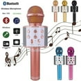 thumbnail image 2 of New Karaoke WS858 Wireless Bluetooth Microphone Speaker Handheld USB Mic Player KTV, 2 of 13