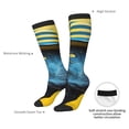 thumbnail image 4 of Honeii Stylish Yellow Dog Print Long Socks,Novelty Design Socks Gift for Men and Women,Crew Socks,Calf Socks, 4 of 6