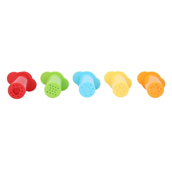 Clay Extruder, Geometric Shape  Play Dough Tool Clay Decorating Tool Set 5Pcs Clay Squeezer  For Schools