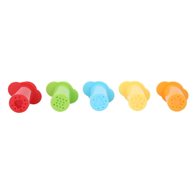 Clay Extruder, Geometric Shape Play Dough Tool Clay Decorating Tool Set 5Pcs Clay Squeezer For Schools