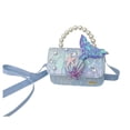 thumbnail image 4 of Girls Messenger Kids Pearl Shoulder Handbag Cute Lace Bow Crossbody Purse, 4 of 5