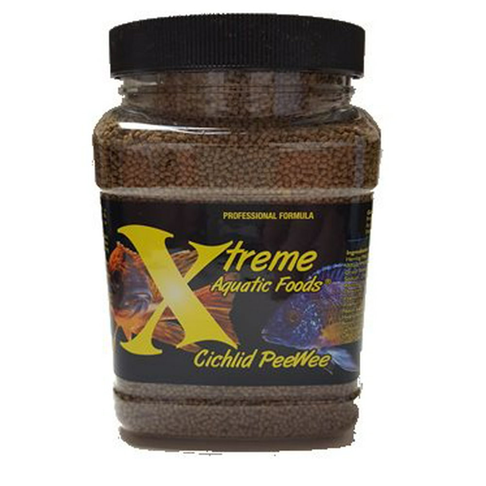 Xtreme Aquatic Cichlid PeeWee Fish Food Pellets, 20 oz