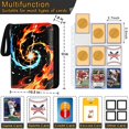thumbnail image 3 of Archivador de cartas Kivxizi de 9 bolsillos con 50 fundas, capacidad para 900 cartas, 3 of 8