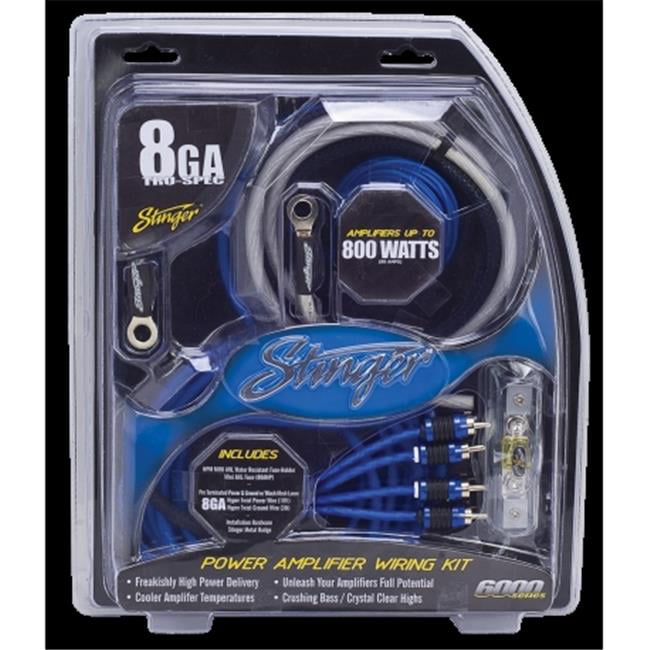Stinger SK6281 8 Gauge 6000 Series Power Amplifier Installation Kit 