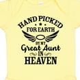 thumbnail image 4 of Inktastic Handpicked for Earth by My Great Aunt in Heaven Boys or Girls Baby Bodysuit, 4 of 5