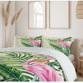 thumbnail image 6 of Ambesonne Bird Print Duvet Cover Sets, Modern Summer Flamingo, 2-King, Ivory and Multicolor, 6 of 7