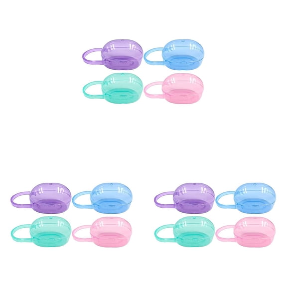 4 PCS Baby Pacifier Box, Pacifier Pacifier Storage Gosear Portable Pacifier Box Storage Case Box Container With Non- Handle For Home Travel