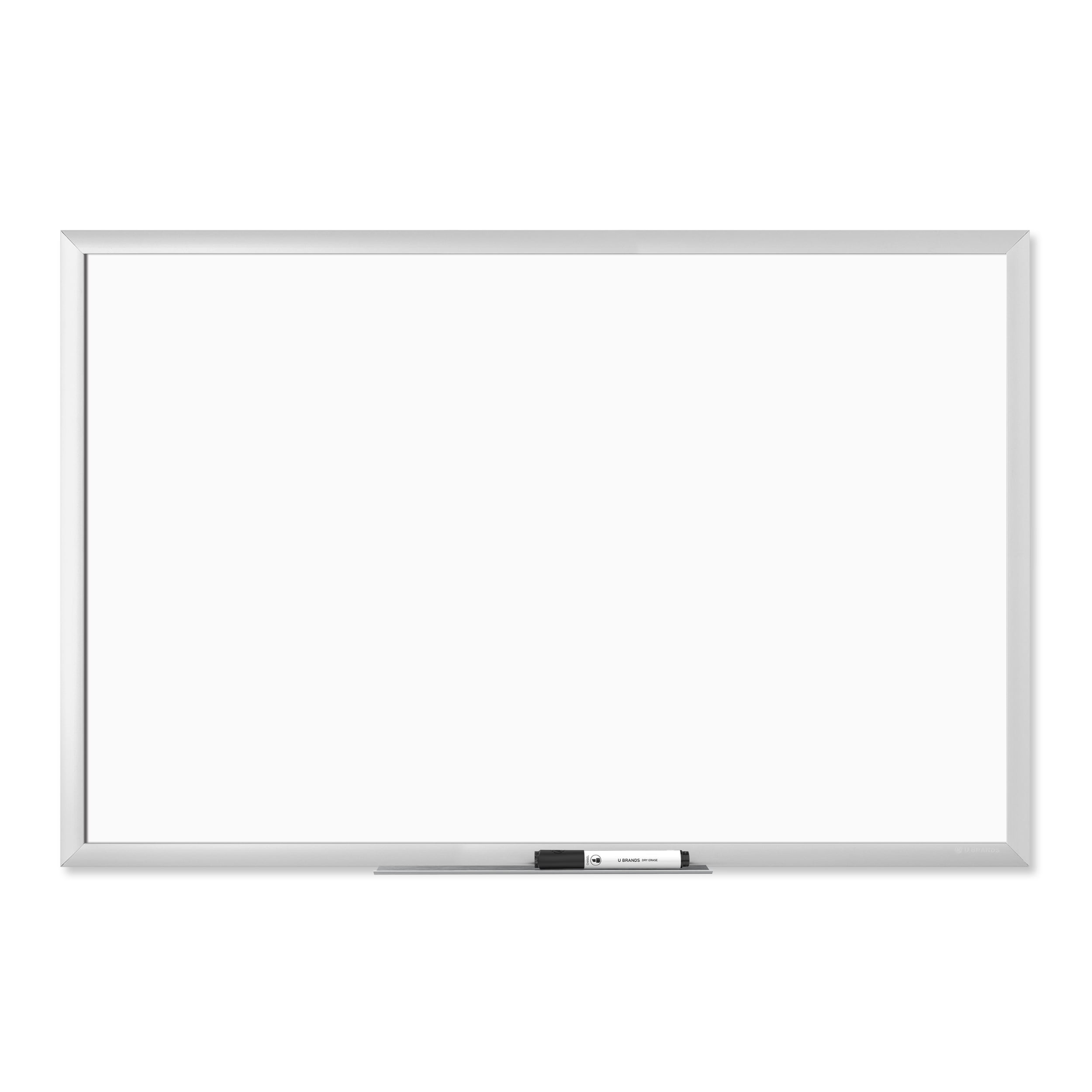 U Brands, Dry Erase Board, 35" x 23", Silver Finish Frame