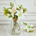 thumbnail image 6 of D-GROEE 3 Pcs Artificial Flowers Lily Real Touch Fake Flowers for Wedding Home Party Garden Shop Office Decoration Plastic Lily Faux Flowers, 6 of 8