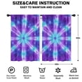 thumbnail image 2 of Blackout Kids Curtains,Purple Blue Tie Dye Spiral Pattern Childrens Insulated Curtains Set Of 2,Bedroom Essentials,Toddler Room Decor 42"x63", 2 of 5