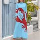 thumbnail image 4 of Vestido largo de langosta vestido de fiesta noche Vestidos de mujer verano elegantes y bonitos vestidos de mujer vestidos de noche damas, 4 of 5