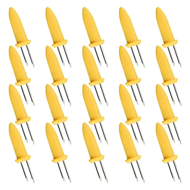 20 The Handles of The Corn Holders for Eating Stainless Steel Corn Cob