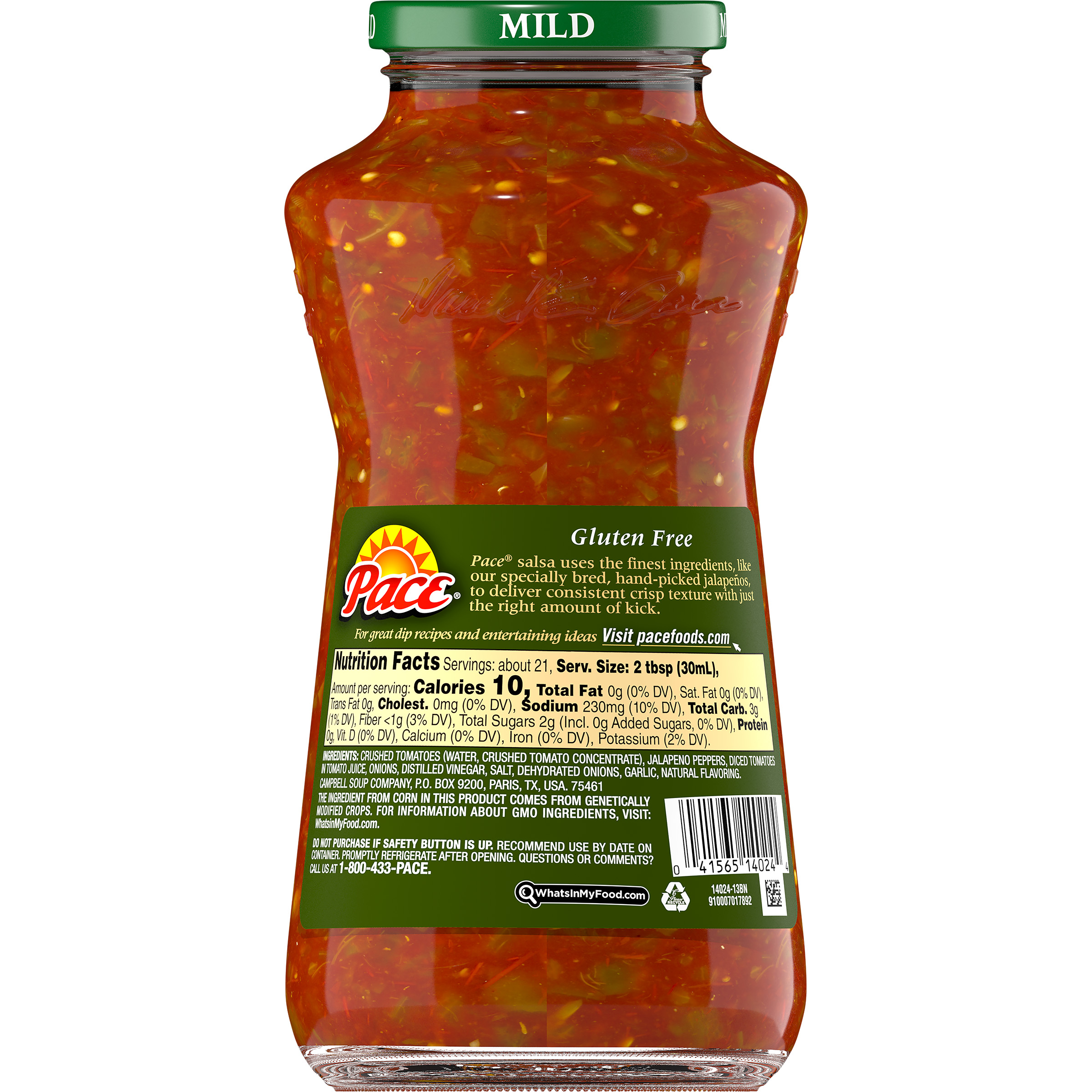 Pace Mild Salsa Nutrition Facts Runners High Nutrition