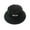 Black, variant on CSChome Women Fisherman Hat Solid Color Breathable UV Windproof Fixed Strap Soft Protection Japanese Style Large Brim Curled Edge Women Fisherman Hat