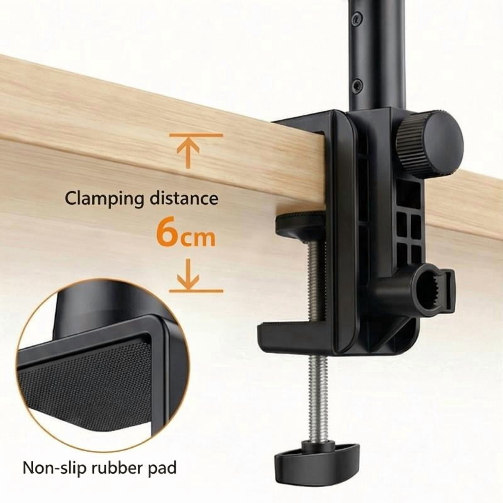 CEORPER Sturdy Alloy Desktop Clamp Stand Microphone Boom Arm For Camera Equipment
