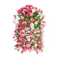 thumbnail image 2 of YiJuHui 1pcs Simulated Rose Artificial Flower Wall Decor Hanging Basket with 12 Vines for Living Room Bedroom Patio Balcony Home Garden Decoration, 2 of 6