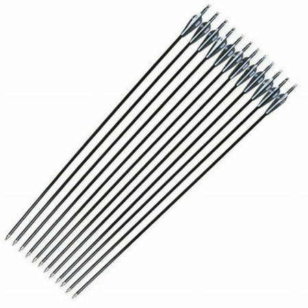 12PCS 30 Fiberglass Arrows SP500 Hunting Archery For Recurve Compound Sporting Bow