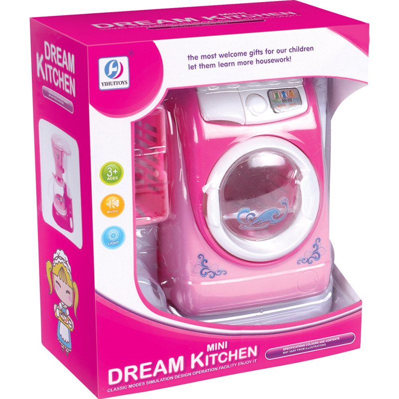 Kid Baby Pretend Play Washing Machine Toys Gift,Housekeeping Doll