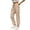 Khaki, variant on Women's Thin Linen Pants High Waisted Resistant Fade Resistant XXL