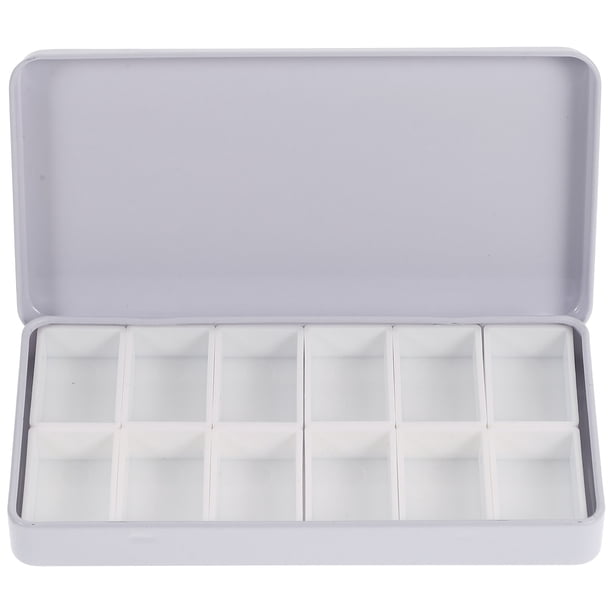 juego de latas de acuarela vacías, subembalaje de acuarela, juego de bandejas, caja de almacenamiento de hierro