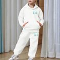 thumbnail image 6 of 4-5 Years Child Baby Girls Clothes Girls 2PCS Fall Winter Outfits Set Toddler Girls Long Sleeve Irregular Top Pants Set, 6 of 7