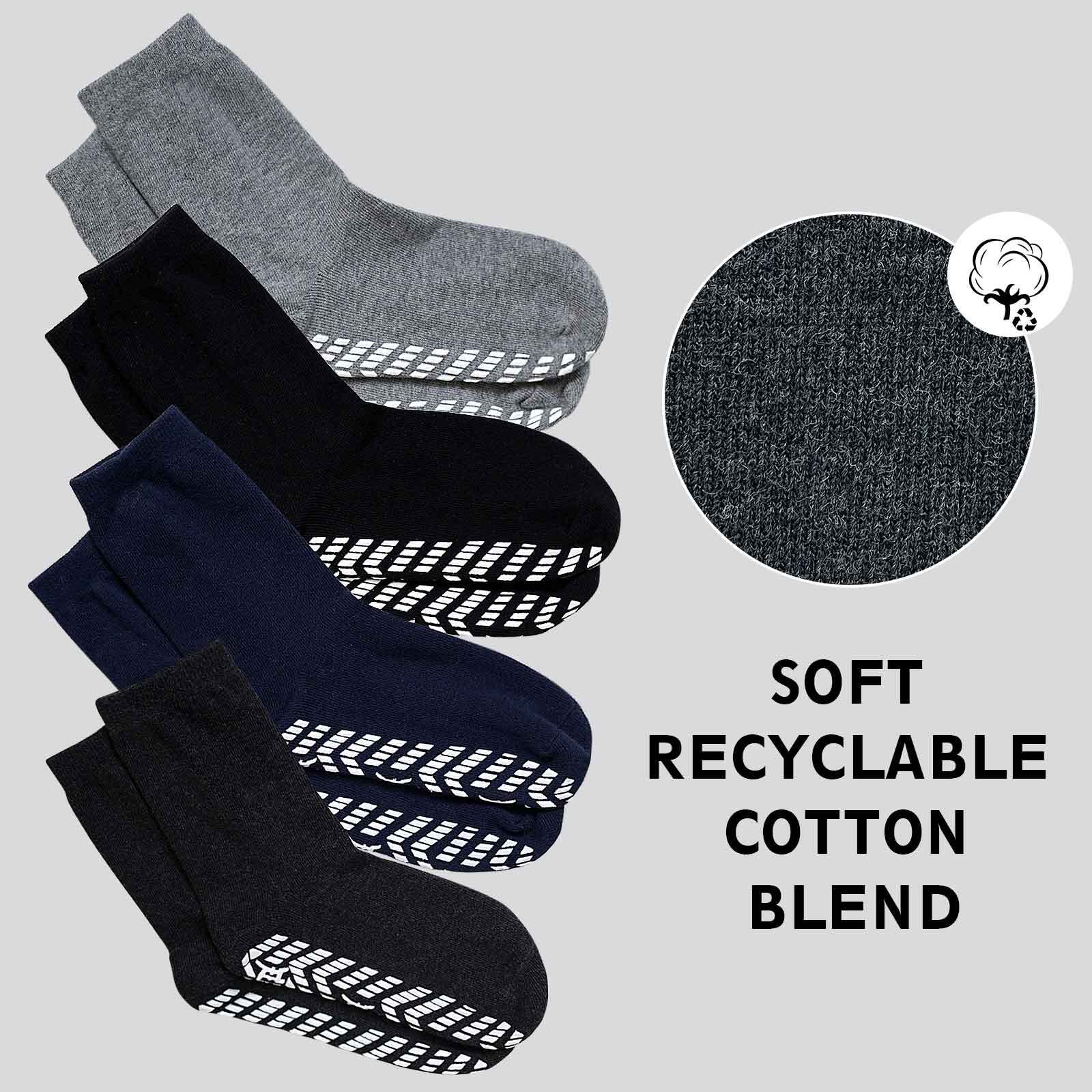 AMITOFO Non-Slip Grip Socks, 5-Pairs photo 4