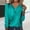 Mint Green, variant on Black and Friday Clothing Sales Idoravan Long Sleeve Shirts for Women Winter Women's Long Sleeve Summer V Neck Sexy Casual Tops Regular Blouse Tops Green S