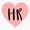 1pcs, variant on Human Resources Love Heart Sticker