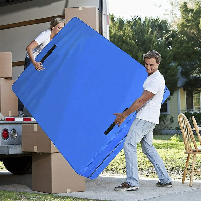 Queen/Full/Full-XL Foam Mattress Vacuum Bag with Blue Zipper, Mattress  Storage Bag