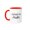 Red/White, variant on 3drose, Everyday Im Hustlin, 11oz Two-tone Red Mug