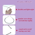 thumbnail image 4 of 10 Packs Metal Hair Band Fashion Unisex Black Hairband Wavy Hairband Spring Hair Hoop Nonslip Simple Headwear for Men Women Sports Outdoor Hair Accessories, 4 of 5