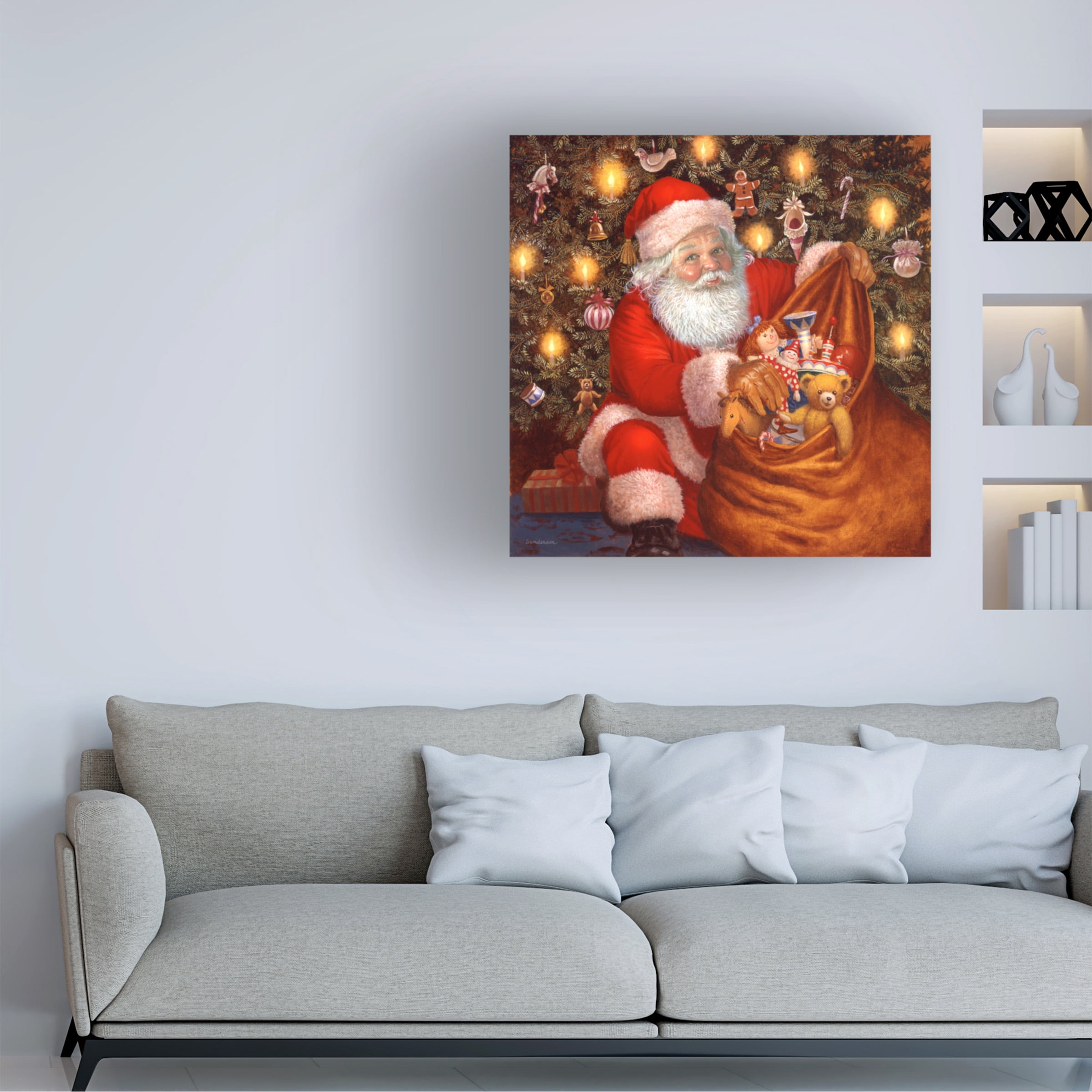 Ruth Sanderson 'Santa's Bag Of Toys' Canvas Art