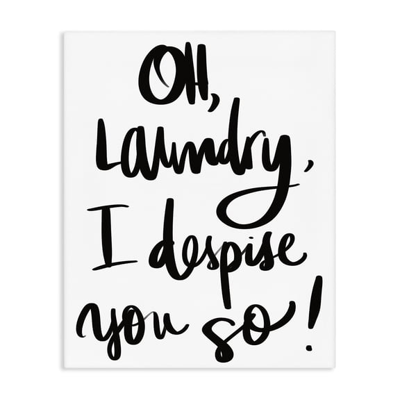 Stupell Industries Cottage Laundry I Despise You Canvas Art, 16 x 20, by SD Graphics Studio