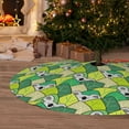 thumbnail image 6 of Yiaed Cartoon Koala Bear and Leaf Print Christmas Tree Skirt , Tree SkirtsTree Mat for Christmas Winter Holiday Indoor Decorations-36", 6 of 7