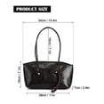 thumbnail image 4 of Deago Vintage Shoulder Bags for Women Y2k Fall Purse Top Handle Hobo Handbag PU Leather Tote Bag with Cute Pendant (Black), 4 of 8