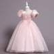 thumbnail image 4 of Vestido de Princesa Odeerbi para niñas manga corta rosa LM103-5640, 4 of 5
