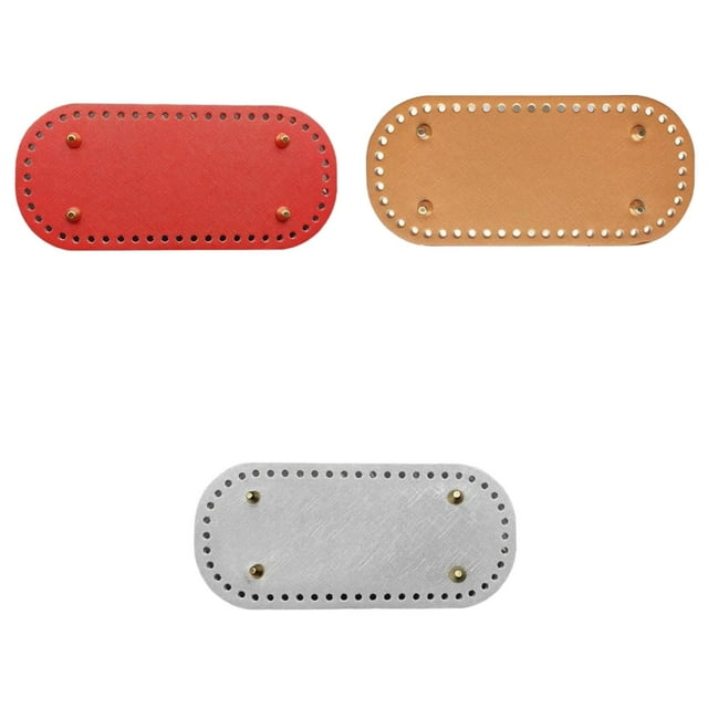 Bolsas hechas a mano Sunnimix endurecidas para bricolaje 52 agujeros Rojo Marrón Plata
