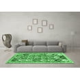 thumbnail image 3 of Ahgly Company Indoor Round Abstract Emerald Green Contemporary Area Rugs, 4' Round, 3 of 4