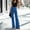 Blue, variant on Idoravan Women's Plus Size Pants Ladies Spring And Autumn Lace-Up Jeans And Trousers Slim Fit Slim Women