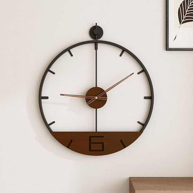 Reloj de pared Perfecl estilo nórdico creativo de hierro 43 × 43 cm