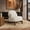 White, variant on Fortmok Modern 2-Piece Living Room Sofa Set, Lamb Fleece Fabric Sofa & Accent Chair Set, Upholstered Cloud Couch with Throw Pillows, Pet-Friendly Curved Sofas, Orange