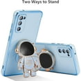 thumbnail image 3 of for Samsung Galaxy S20 FE 5G Case Cute 6D Astronaut Case with Stand Function Luxury Plating Case Cover Slim Fit Soft TPU Shockproof Bumper Protective Electroplated Case for Girls Boys,Blue, 3 of 12