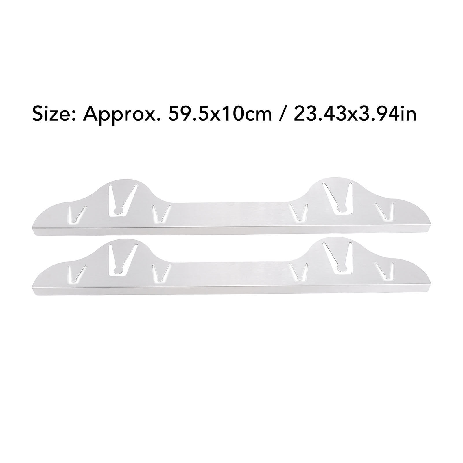 BIMZUC 2‑Pack Stainless Steel Stove Gap Cover 23.4"x3.9" – Heat‑Resistant, Dishwasher Safe, Modern Kitchen Filler