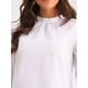 thumbnail image 5 of CAMISA DE CHIFFON CHIC INSPIRADA PARA MUJERES, BLUSA DE MANGA LARGA CON CUELLO ALTO, TAMAÑO XS, BLANCA, 5 of 6