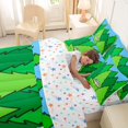 thumbnail image 5 of Erosebridal Cute Cartoon Camper 7-Piece Bedding Comforter Set For Camping Lover,Nature Scenery Green Pine Tree King Bedding Sets,Reversible, 5 of 7
