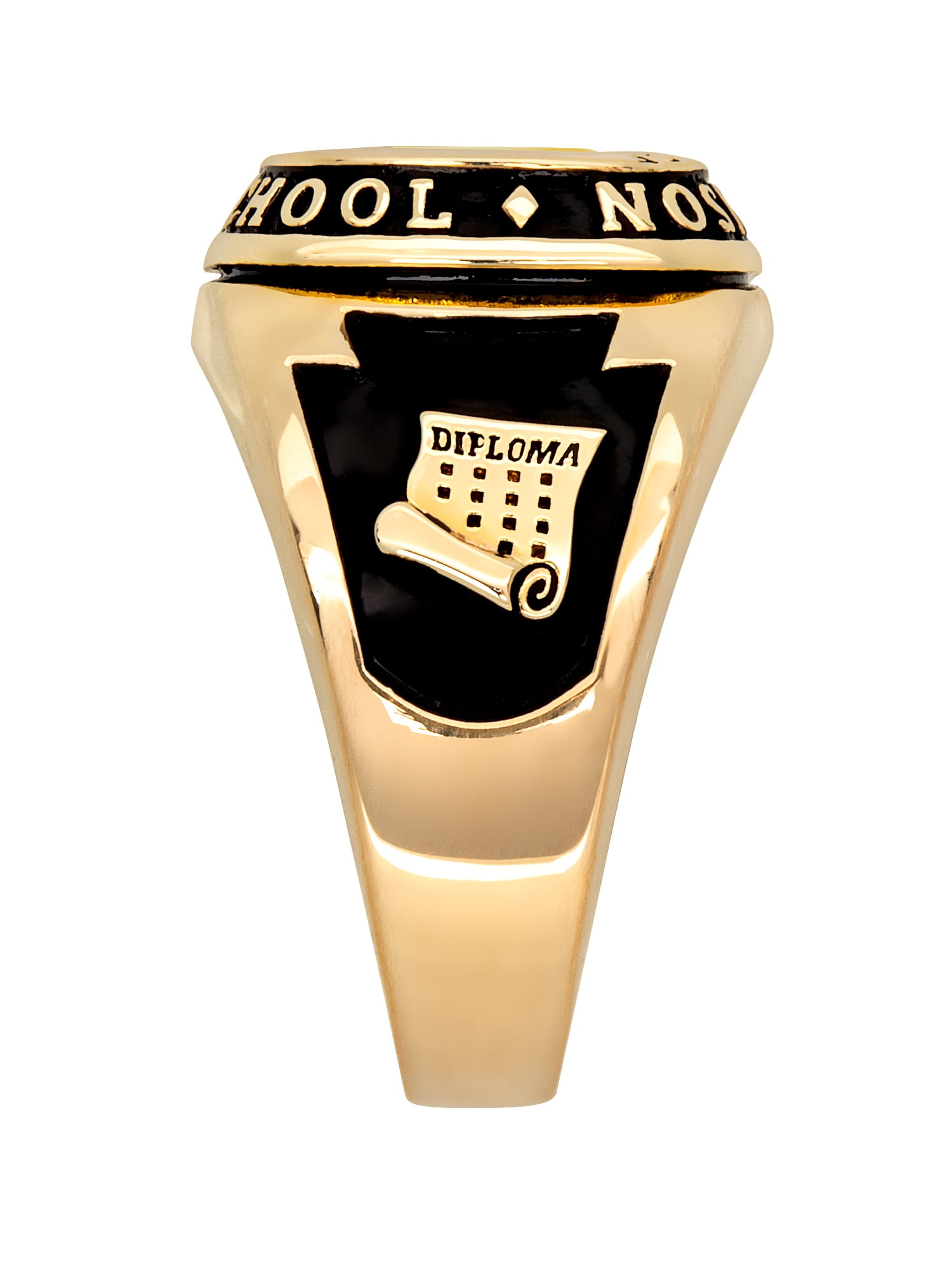 Order Now for 2025 Graduation, Freestyle Men's Cushion Birthstone Class Ring, Personalized, High School or College