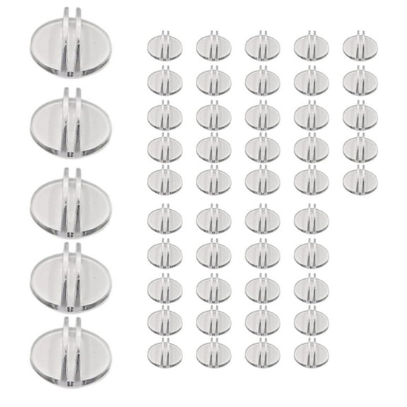 STARTIST 50 Pieces Game Card Stands Miniature Bases Portable Business Card Holder, Board Game Props Clear Game Card Holder for Display