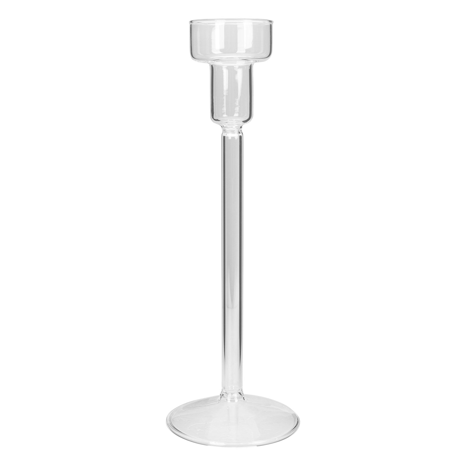Simple Glass Candlestick European Table Candle Holder Creative Candle Stand